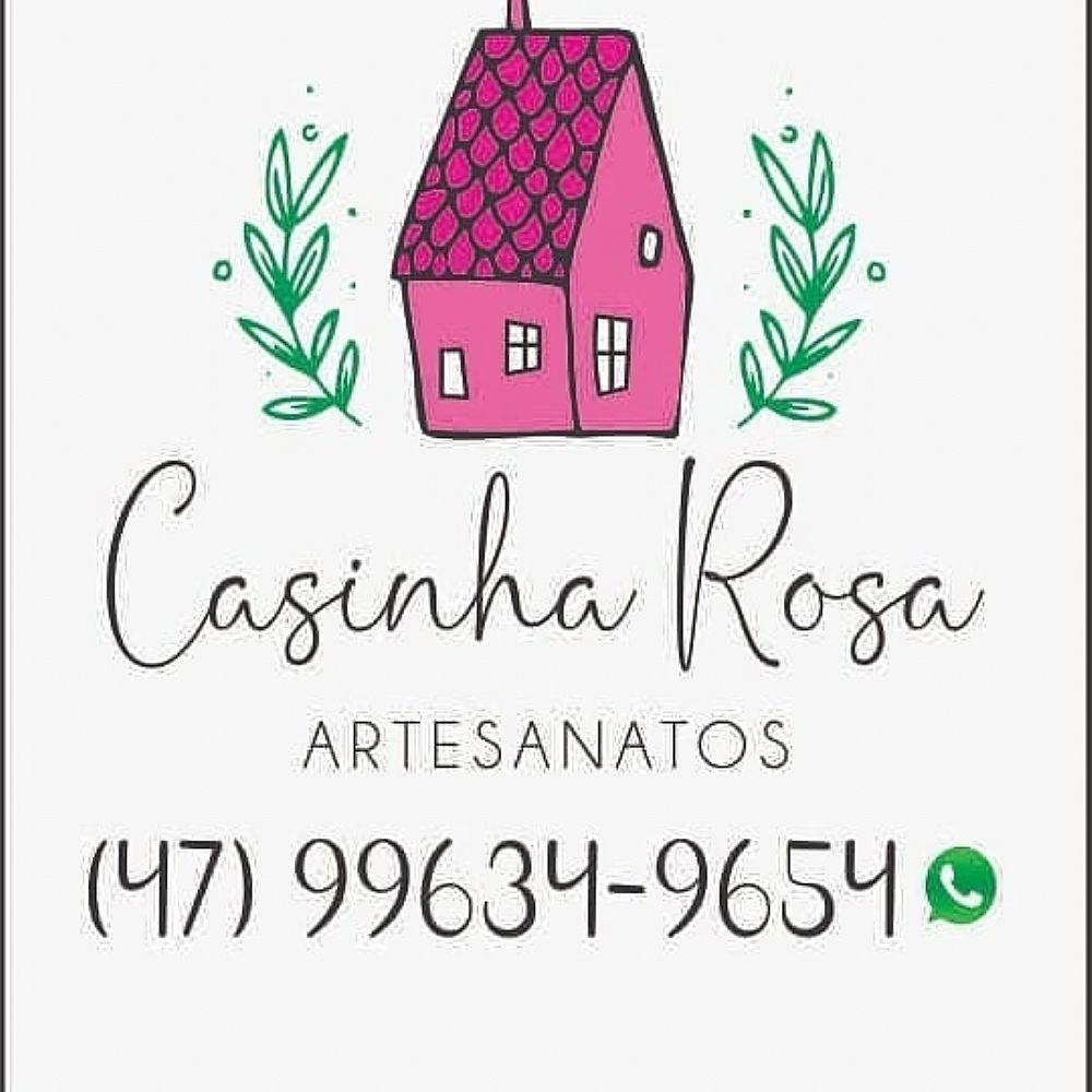 Logo Casinha Rosa Artesanatos